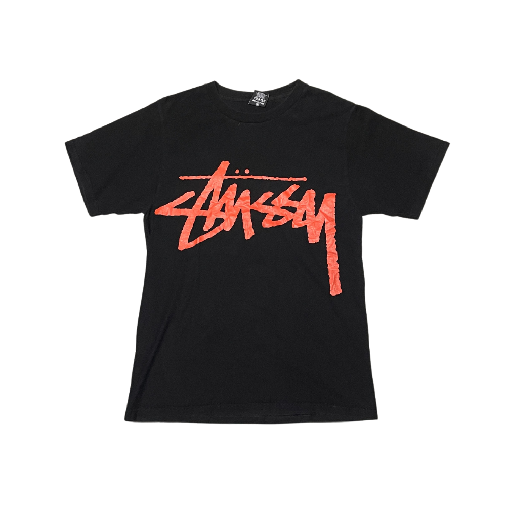 Tee Shirt Stüssy Vintage Imprimerie Orange